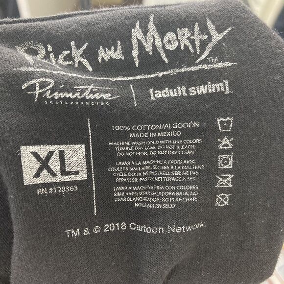 Primitive Rick and Morty Shirt Mens XL Black Pickle Rick Tee Adult Swim 2018 - Picture 11 of 11